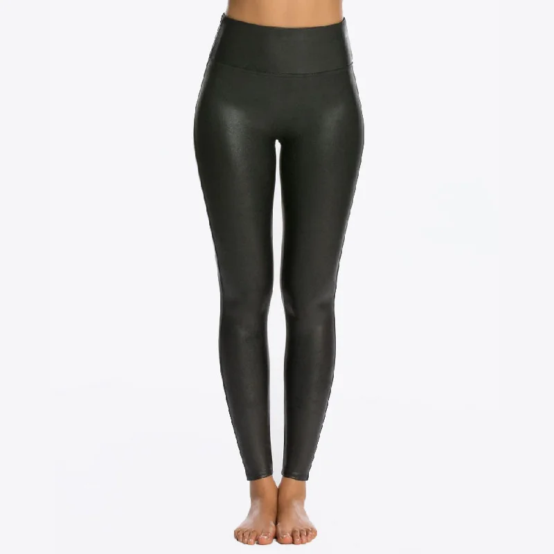 Faux Leather Leggings Black