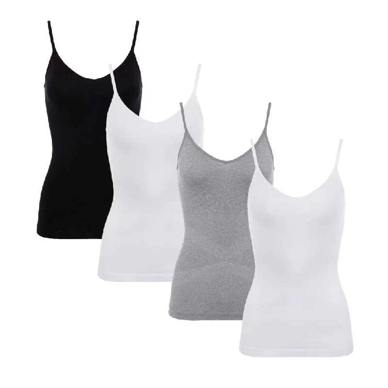 4 Pack Waist Control Shapewear Camisole