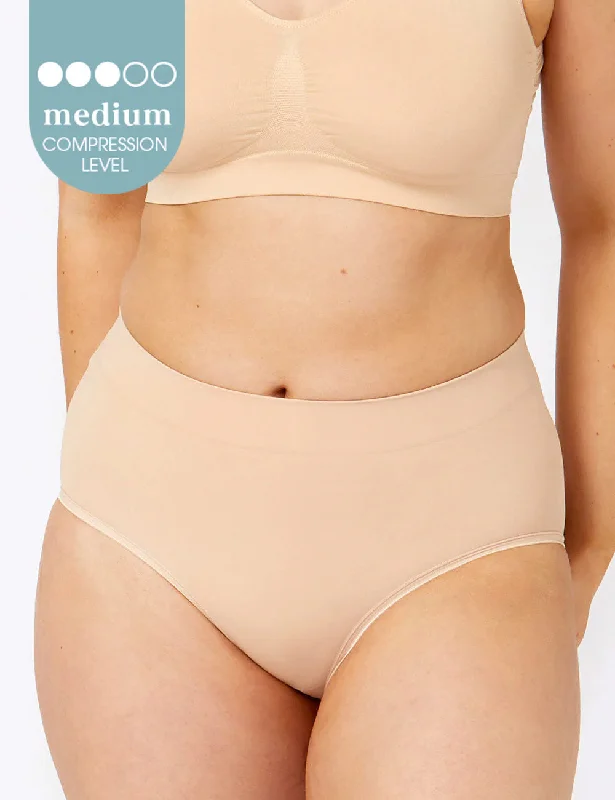 Powerlite Full Brief- Rose Beige