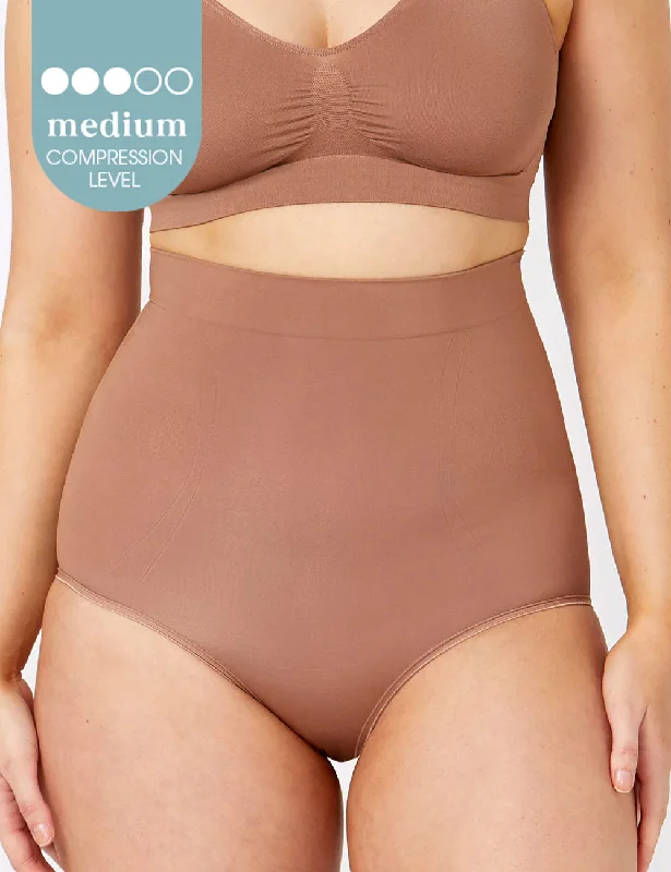 Powerlite High Waisted Brief- Almond
