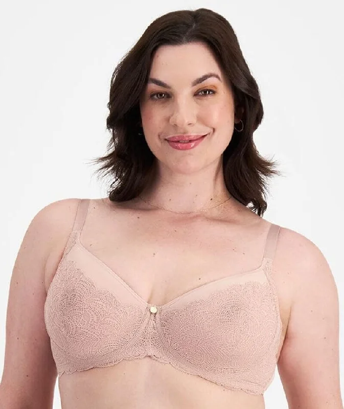 Berlei Lift & Shape Minimiser Bra - Nude Lace