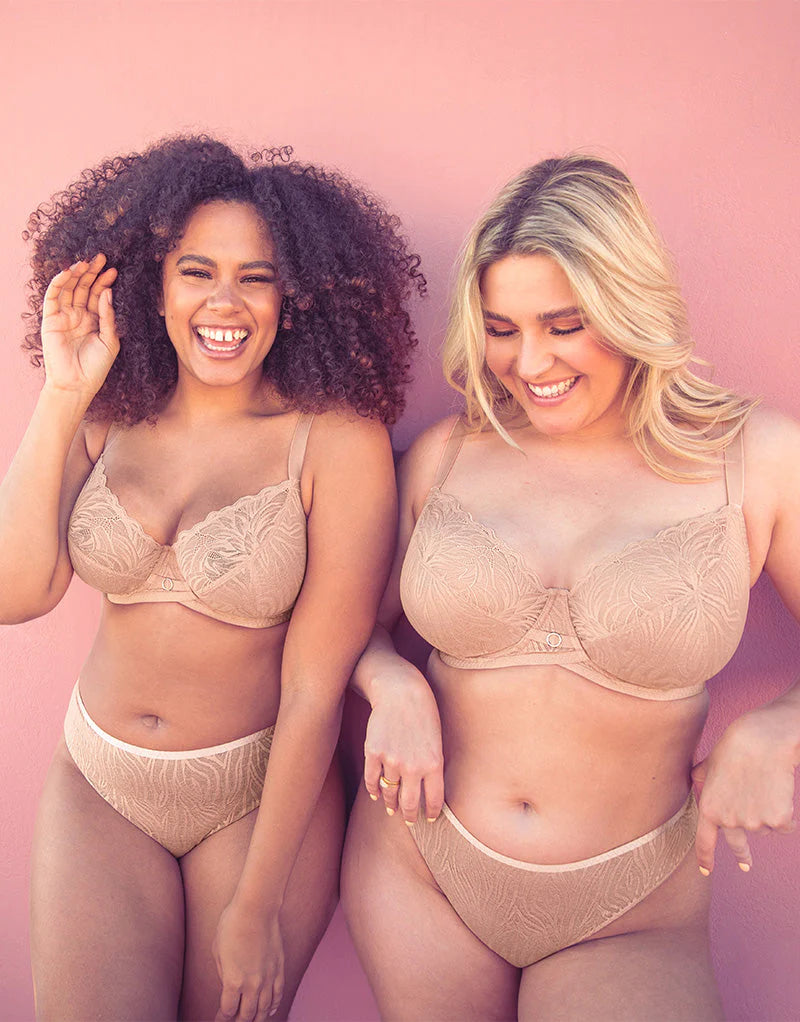Lace Daze Balcony Bra In Latte - Curvy Kate