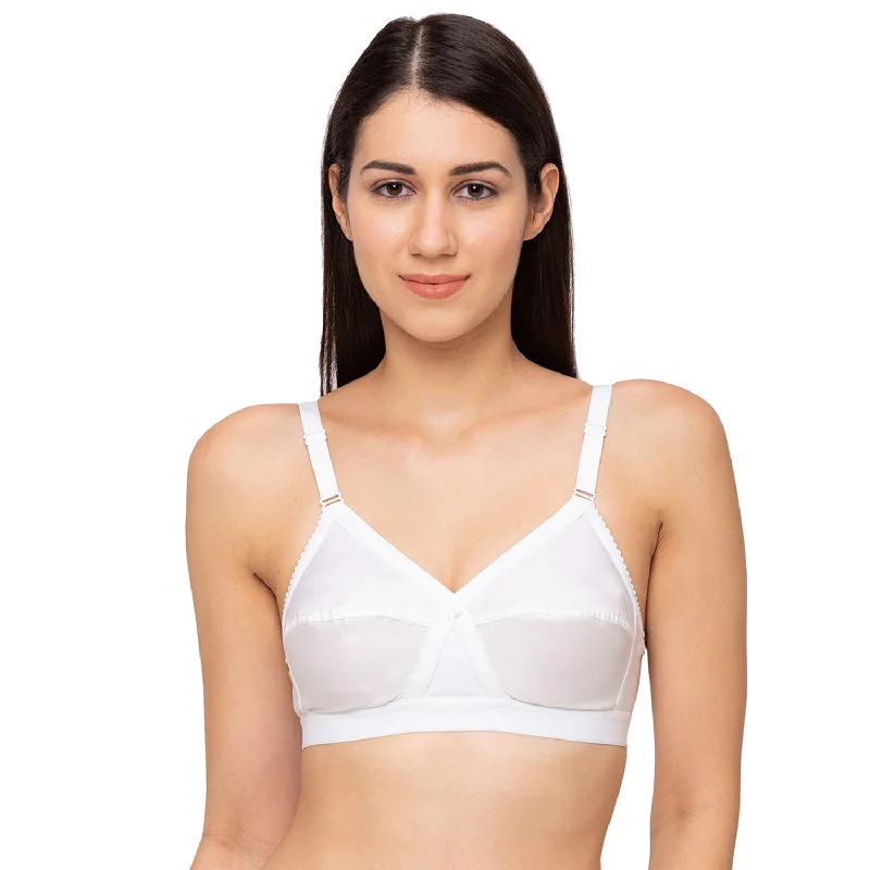 Camme - Cotton Plain Bra White