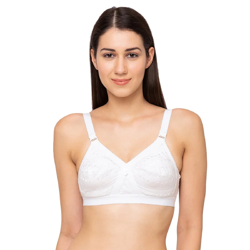 Chandni - Cotton Plain Bra White