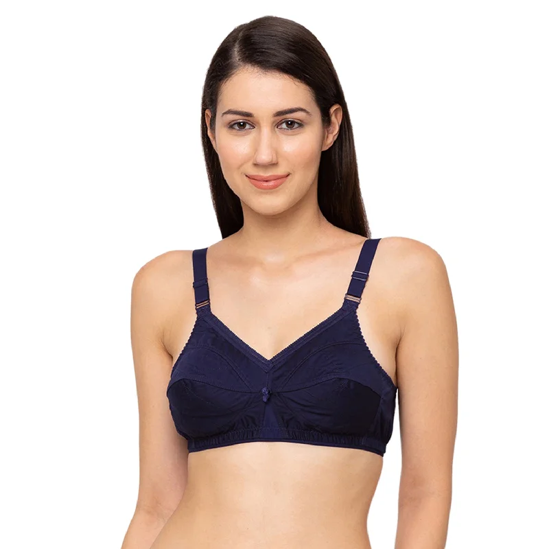 Matinee - Cotton Plain Bra Navy Blue