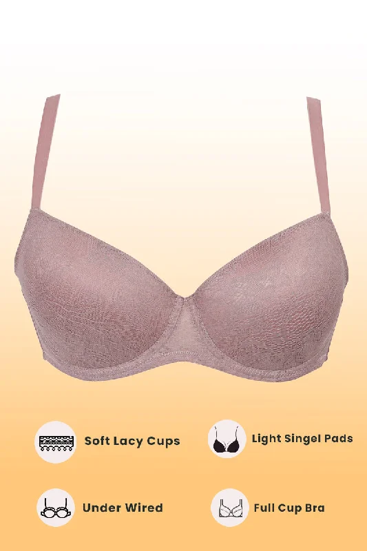 Laced Padded Imported Wired Bra