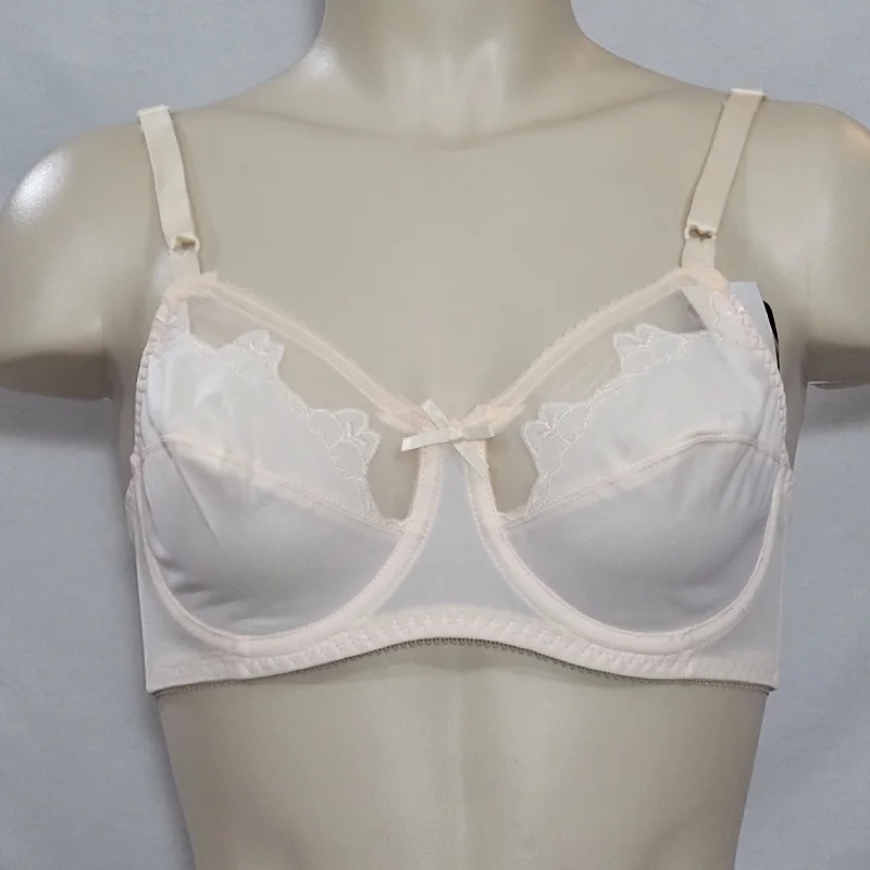 Bali 180 0180 Flower Underwire Bra 40C Ivory NEW WITH TAGS