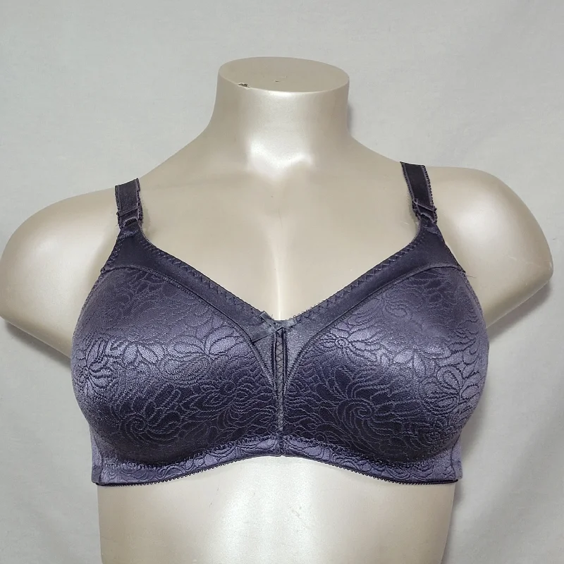 Bali 3372 Double Support Spa Closure Wire Free Bra 36C Private Jet Gray NWT