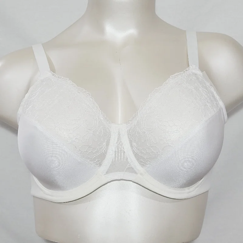 Bali 3438 Glamorous Back-Smoothing Underwire Bra 40C White NEW WITH TAGS