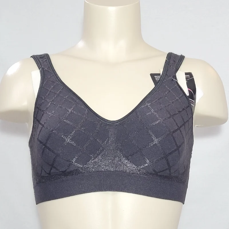Bali 3484 Comfort Revolution Smart Sizes Wireless Bra SMALL Black DIAMOND