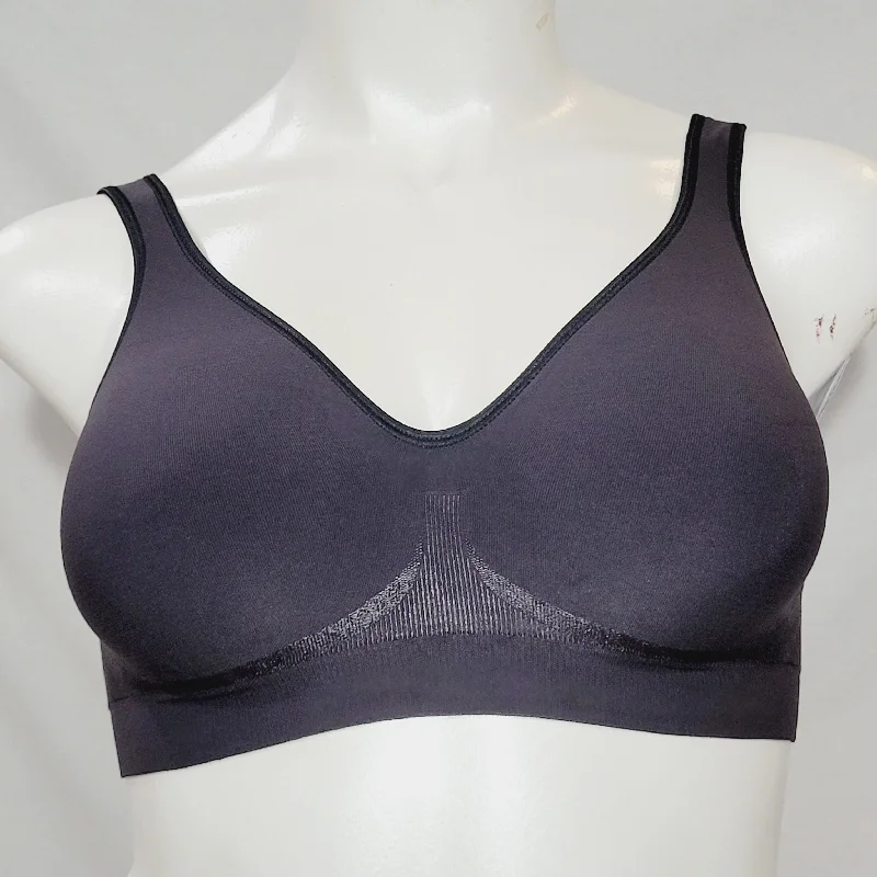 Bali 3484 Comfort Revolutions Smart Sizes Wireless Bra LARGE Black PLAIN