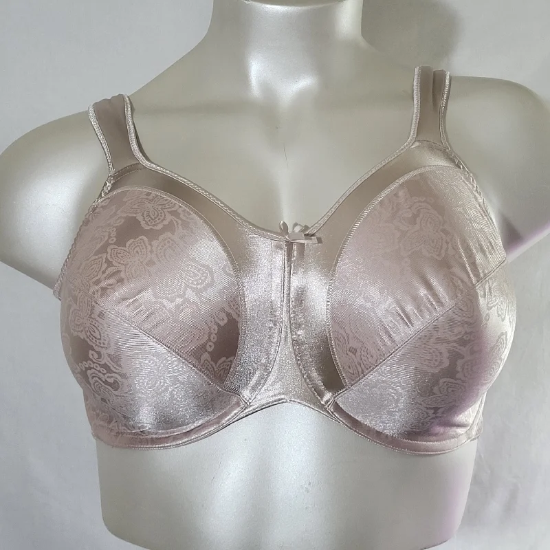 Bali 3562 Satin Tracings Underwire Bra 42C Nude NEW WITH TAGS