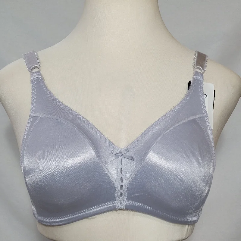 Bali 3820 Double Support Wirefree Bra 36B Crystal Grey NEW WITH TAGS