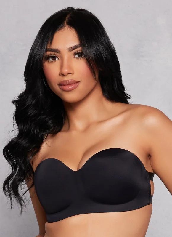 Solid Double Strap Balconette Bra