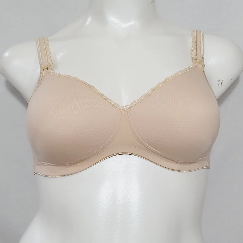 Bravado Designs Maternity Nursing Lace Wire Free Bra 36C Nude