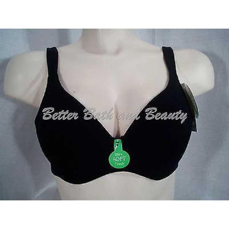 Cabernet 10764 Non-Pilling Micromodal Ultra Soft Touch UW Bra 32C Black NWT