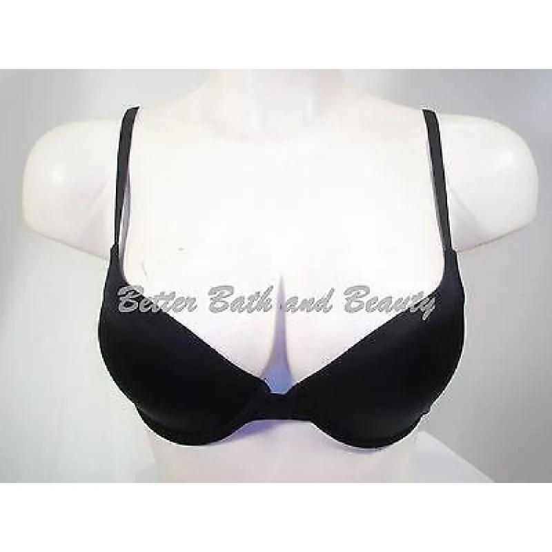 Calvin Klein F3168 Stretch Push-Up Underwire Bra 32D Black