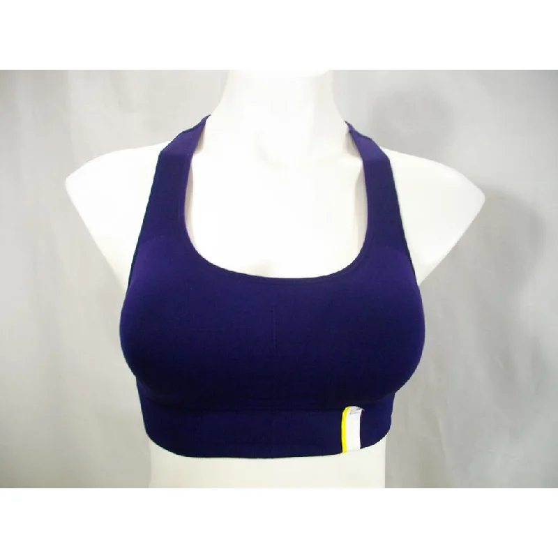 Champion N9169 9169 Wire Free Racerback Sports Bra Size SMALL Stately Navy Blue