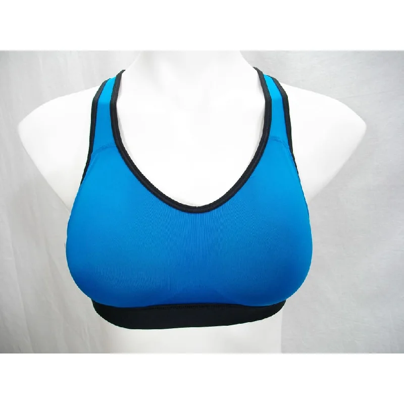 Champion N9642 Concealer Ladder Back Wire Free Bra XL Teal Blue & Black NWT