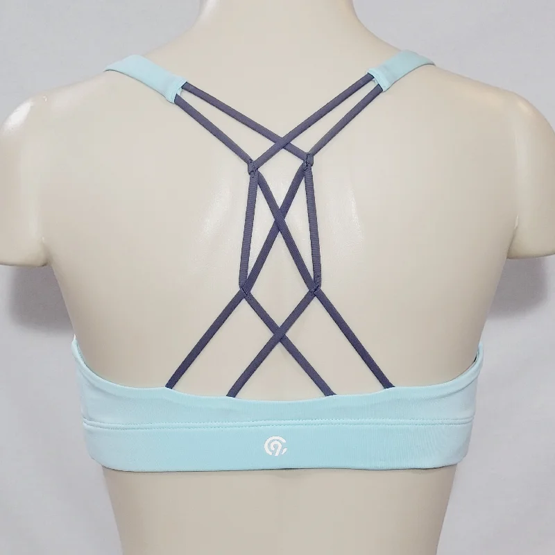 Champion N9684 Strappy Cami Wire Free Sports Bra XS X-SMALL Aqua Blue