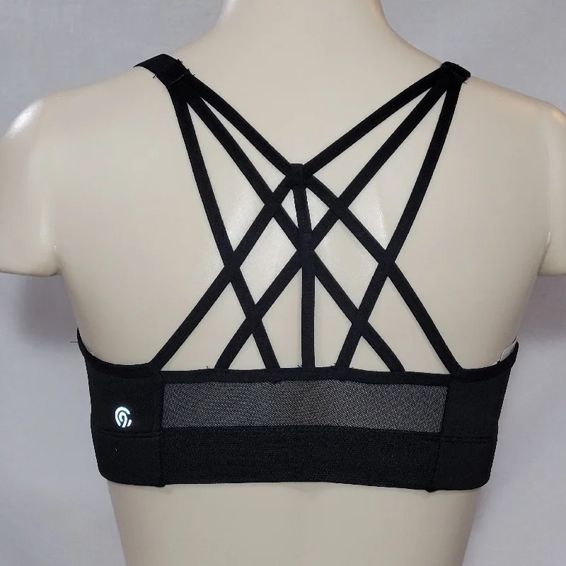 Champion N9688 Strappy Cami Wire Free Sports Bra XS X-SMALL Black NWT