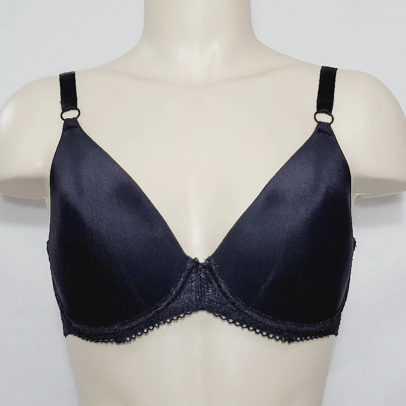 DKNY 453054 Classic Curves Stretch Foam Contour Underwire Bra 32DD Black NWT