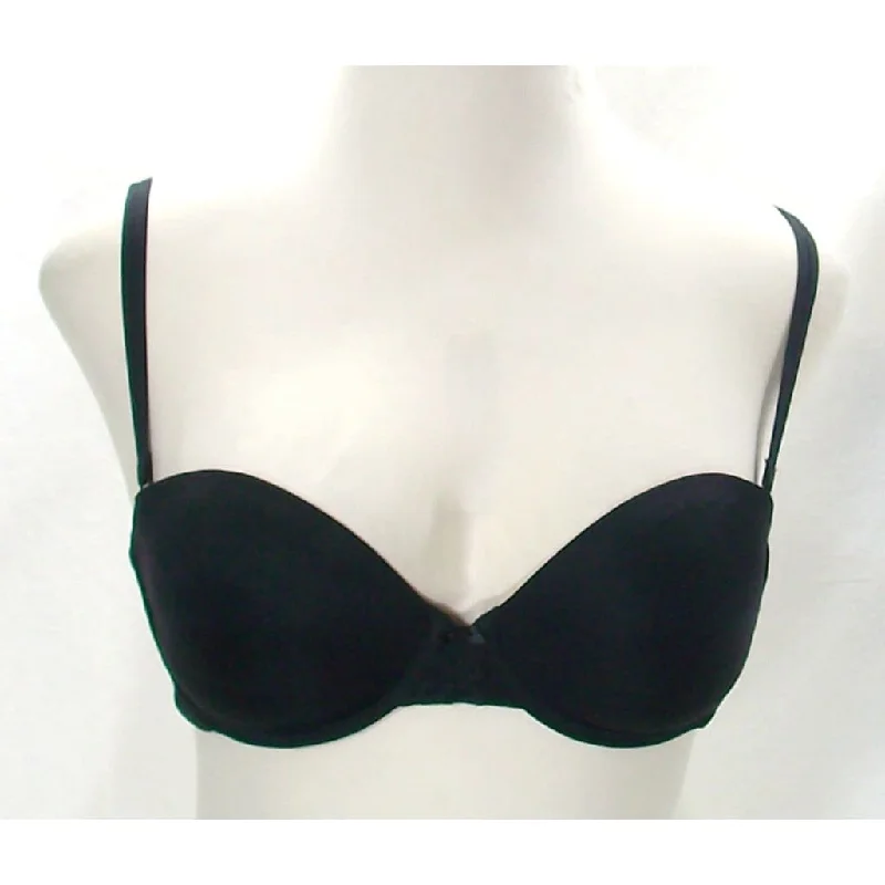 DKNY 454195 Signature Lace Perfect Lift Strapless UW Bra 34D Black WITH STRAPS