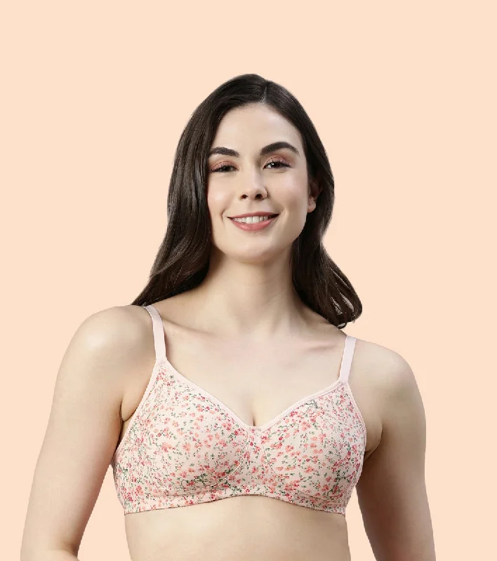 Enamor Fab-Cool A042 Side Support Shaper Stretch Cotton Everyday Bra for Women- High Coverage, Non Padded and Wirefree - Revello Print Enamor Fab-Cool A042 Side Support Shaper Stretch Cotton Everyday Bra for Women- High Coverage, Non Padded and Wirefree - Revello Print
