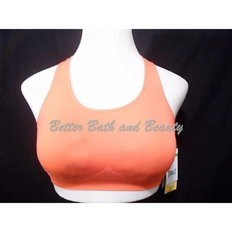 Everlast Wire Free Honeycomb Sports Bra LARGE Hot Coral NEW WITH TAGS