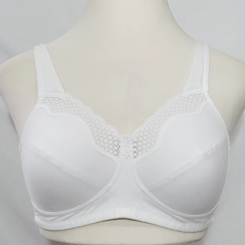 Exquisite Form 535 Cotton Wire Free Bra 40C White