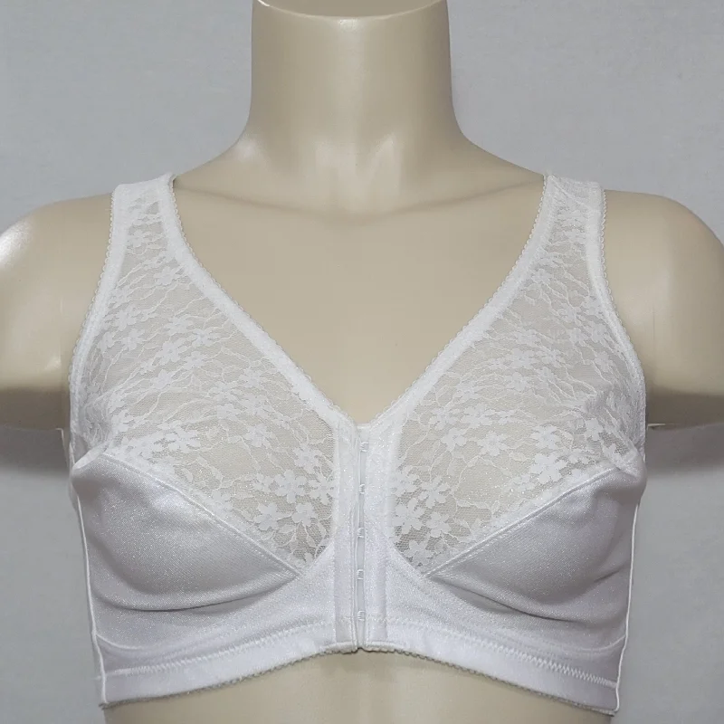 Exquisite Form 565 Posture Front Close Wire Free Bra 34C White NEW WITHOUT TAGS