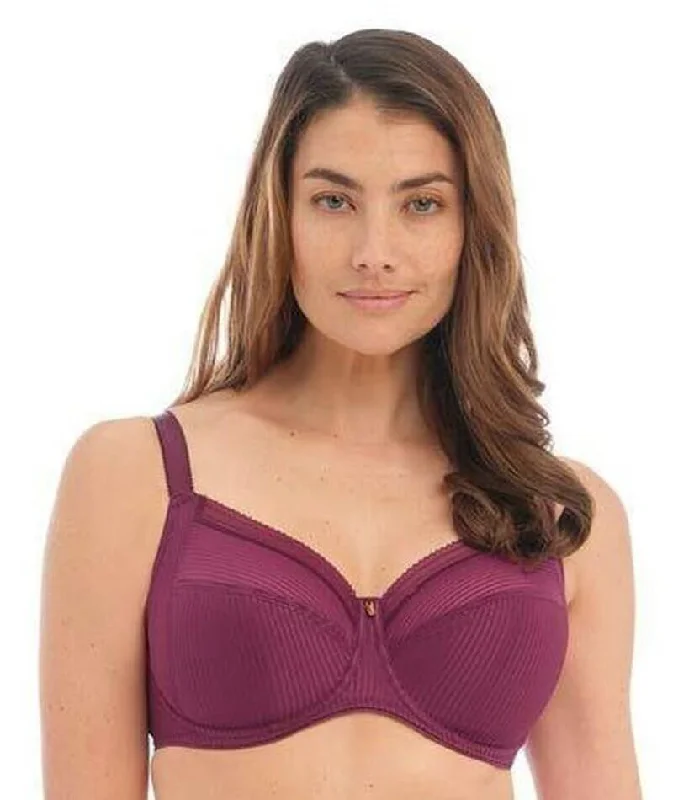 Fantasie Fusion Underwired Full Cup Side Support Bra - Black Cherry