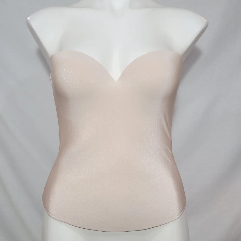 Felina Essentials 7643 Seamless Hidden UW Strapless Bridal Bustier Bra 38D Nude NWT