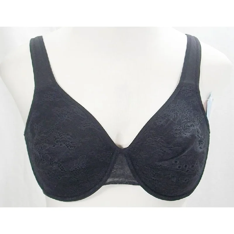 Fundamentals Lined Lace Seamless Cup Underwire Bra 38C Black NWT
