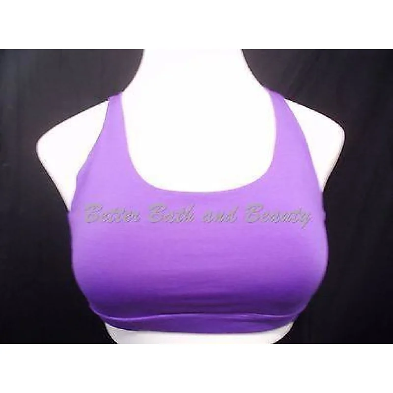 Gap Fit Wire Free Sports Bra MEDIUM Purple & Lavender with Removable Pads