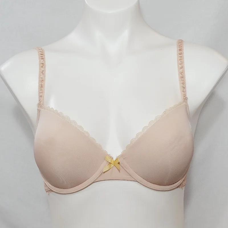 Gilligan O'Malley "Perfect Push Up" Padded Underwire Bra 34D Nude