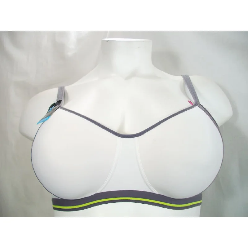 Hanes G507 HCX3 HBG7 X-Temp Foam Wireless Wire Free Sports Bra MEDIUM White NWT