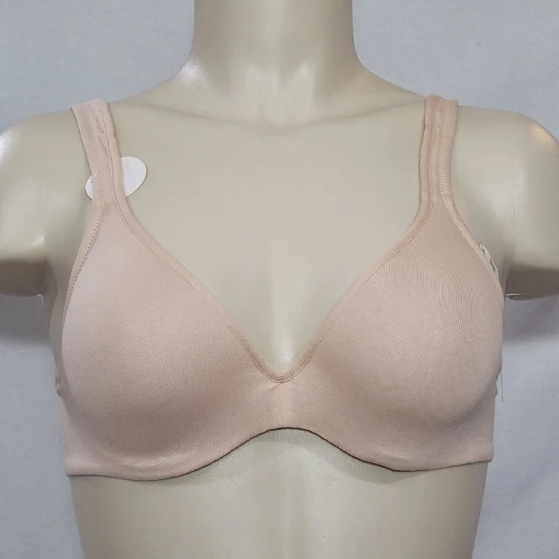 Hanes HC05 4284 Comfortable Curves Cottony Blend Underwire Bra 34B Nude NWT