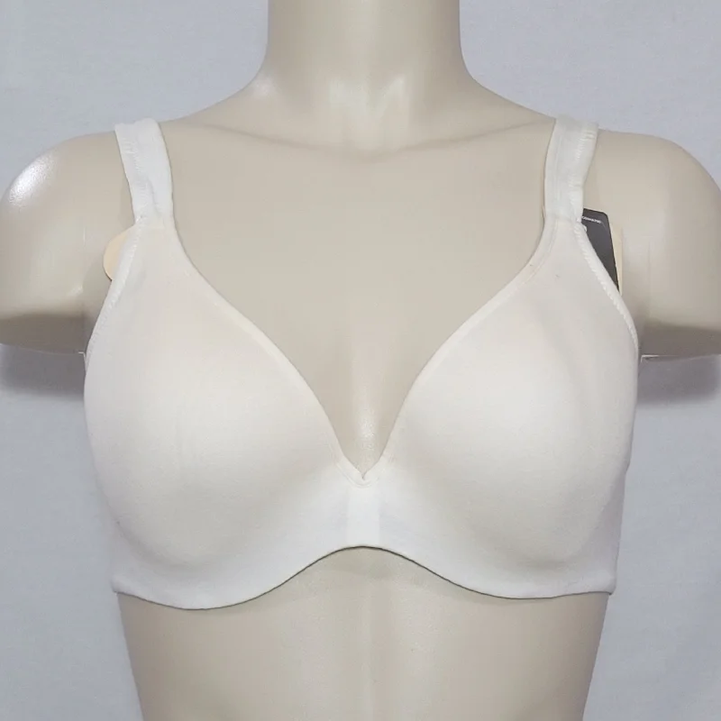 Hanes HC05 4284 Comfortable Curves Cottony Blend Underwire Bra 34C White NWT