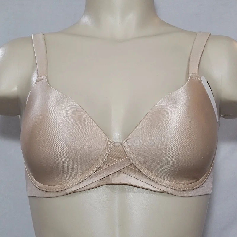 Hanes HC10 Criss Cross Lift Wire Free Bra 38C Nude NWT