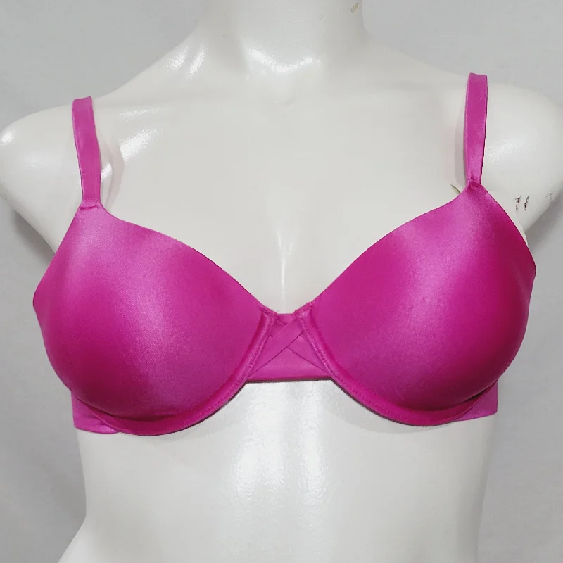 Hanes HC11 Criss Cross Lift Underwire Bra 34C Bright Pink NEW WITH TAGS
