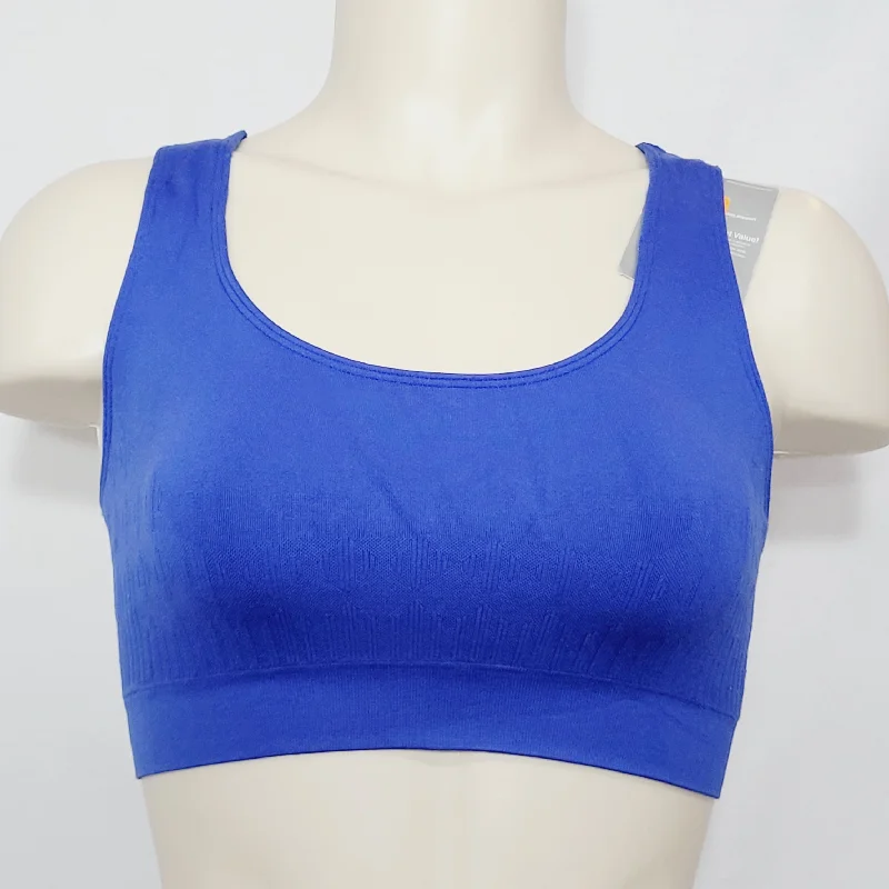 Hanes HC35 Wire Free Sports Bra MEDIUM Water Blue NEW WITH TAGS