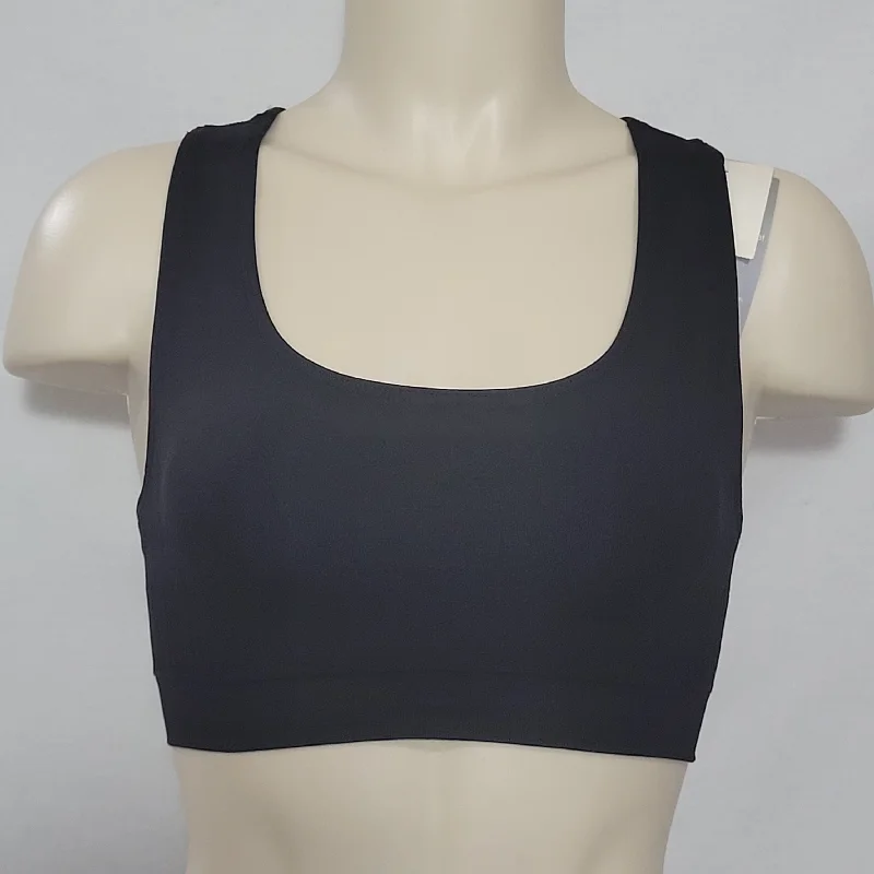 Hanes HC35 Wire Free Sports Bra SMALL Black NEW WITH TAGS