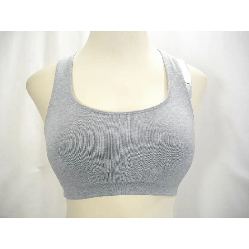 Hanes HC35 Wire Free Sports Bra SMALL Heather Gray