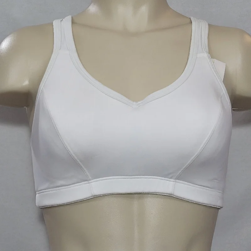Hanes HC60 Shaping Foam Full Support Bra Wire Free Sports Bra 34B White NWT