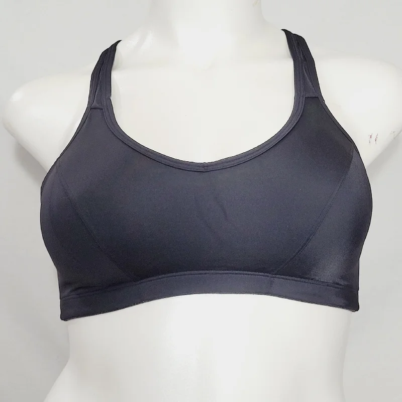 Hanes HC60 Shaping Foam Full Support Bra Wire Free Sports Bra 38B Black NWT