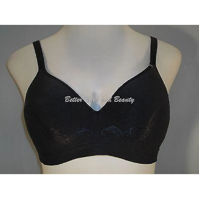 Hanes HC80 Barely There 4546 Wire Free Soft Cup Bra MEDIUM Black NEW WITH TAGS