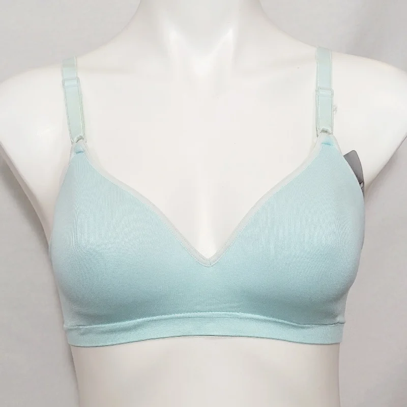 Hanes HC81 Comfort Flex Fit Contour Shaping Wire Free No Wire Bra MEDIUM Blue