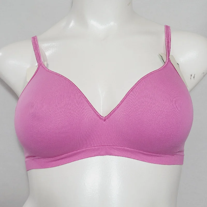 Hanes HC82 G262 Barely There 4028 Wire Free Soft Cup Bra MEDIUM Pink NWT