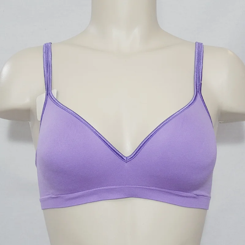 Hanes HC82 G262 Barely There 4028 Wire Free Soft Cup Bra SMALL Purple NWT